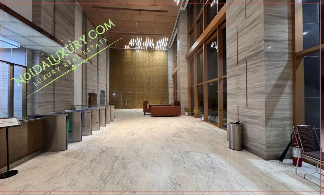 Panoramic office view at Supernova Astralis — large office space in Noida